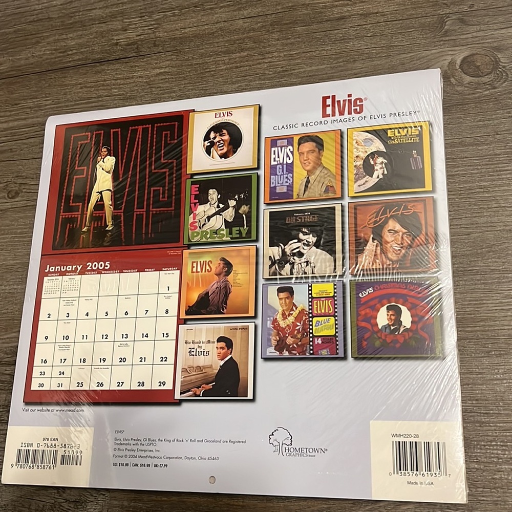 NWT Elvis Presley Calendar Factory Sealed - Picture 2 of 3